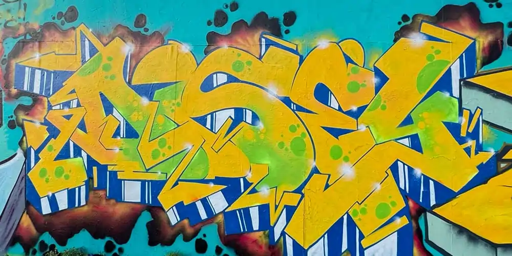 Graffiti in memory of Disey, 2024