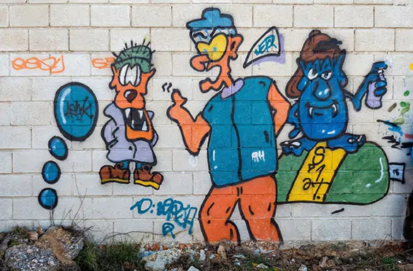 My first graffiti in 1993 in Valencia, Spain