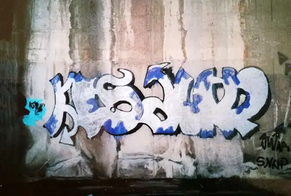 My first graffiti in 1993 in Valencia, Spain